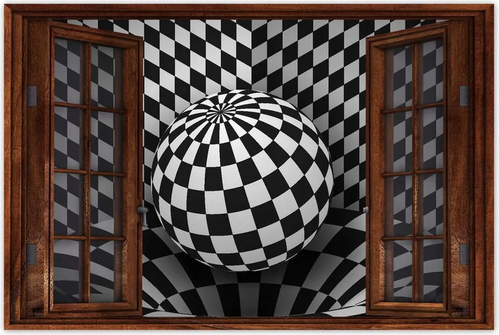 Poszterek 120x80 Absztrakt fekete-fehér