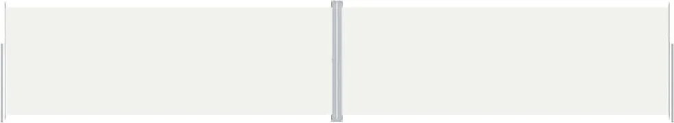 vidaXL krémszínű behúzható oldalsó napellenző 220 x 1200 cm
