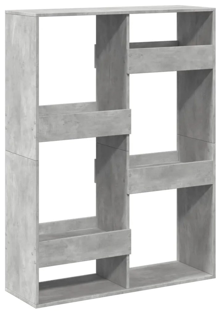 betonszürke szerelt fa térelválasztó 100 x 33 x 135 cm