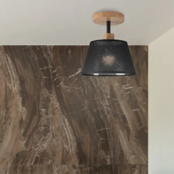 Brilagi - LED  Felületre szerelhető csillár  ANTHONY 1xE14/60W/230V tölgy/fekete