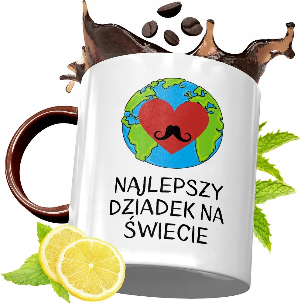 Bordó Bögre Nagypapának Születésnapra Ajándék fényképes nyomattal