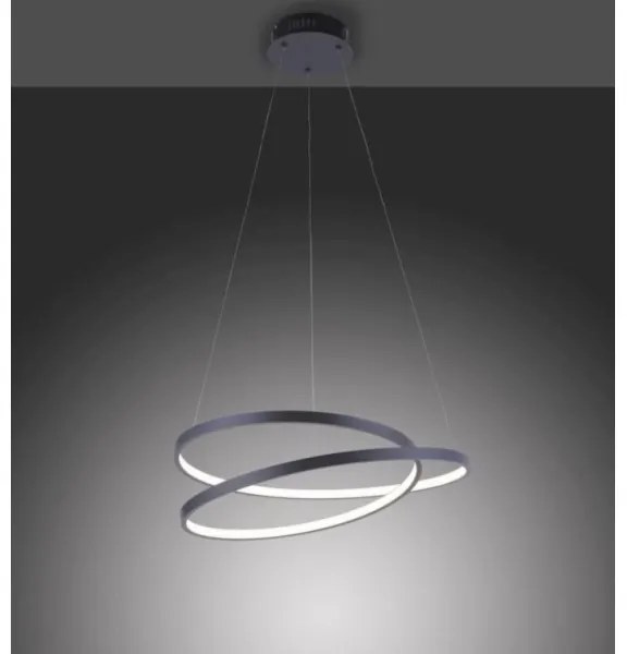 Paul Neuhaus 2472-18 - LED Dimmelhető csillár zsinóron ROMAN LED/30W/230V fekete