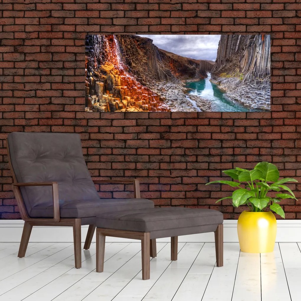 Kép - Studlagil kanyon (120x50 cm)