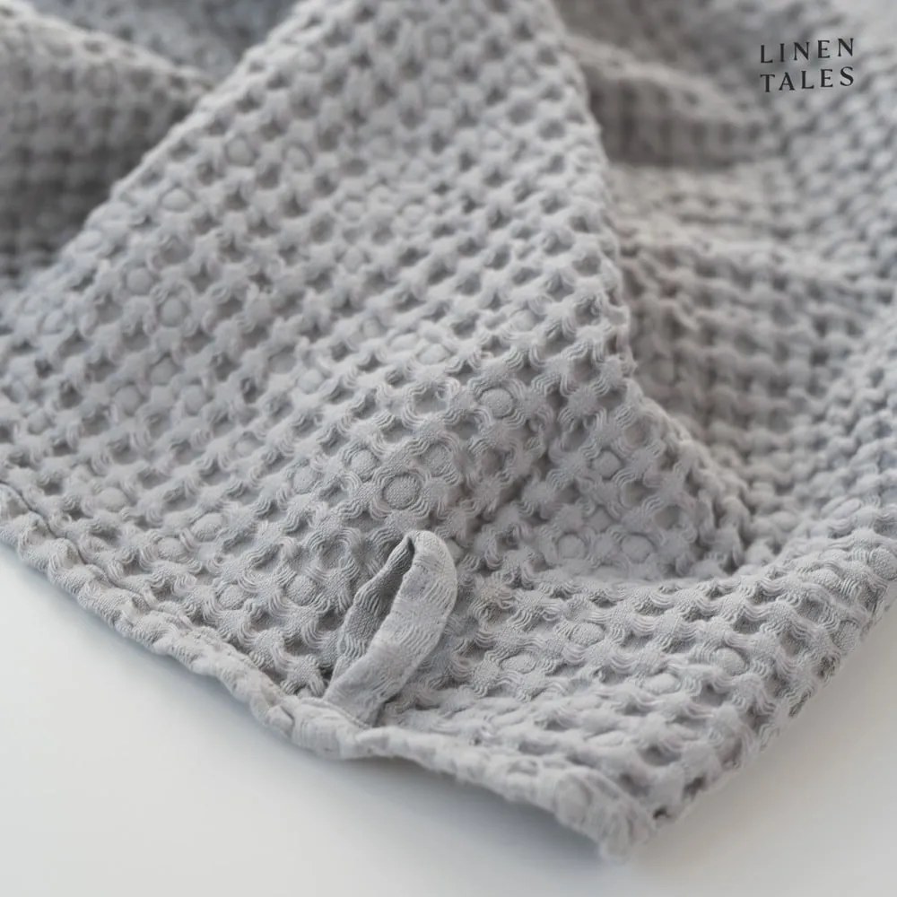 Világosszürke törölköző és fürdőlepedő készlet 3 db-os Honeycomb – Linen Tales