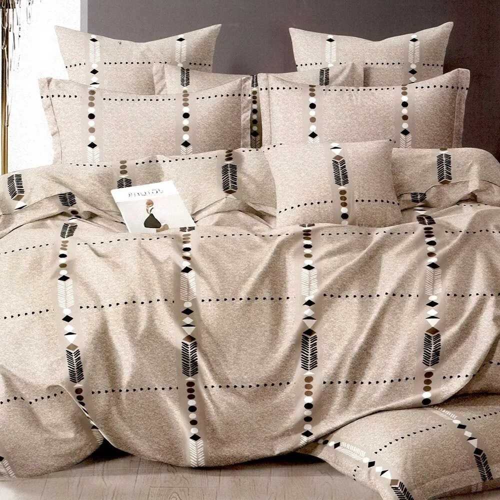 Homa ALEVA STILL 3 részes flanel ágynemű 140x200 cm