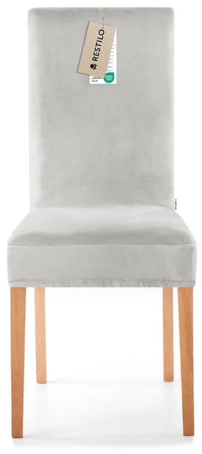 Világosszürke gumis szék huzat 48 cm Sento – Restilo