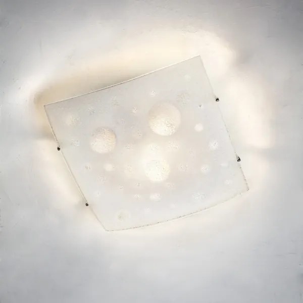 Redo 05-904 - Mennyezeti lámpatest ISIDE 1xE27/42W/230V 30x30 cm átlátszó