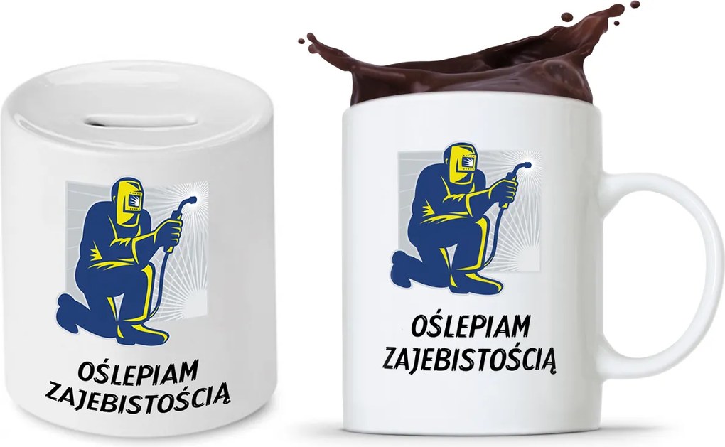 Hegesztő Készlet Ajándék Bögre Persely fényképes nyomtatással