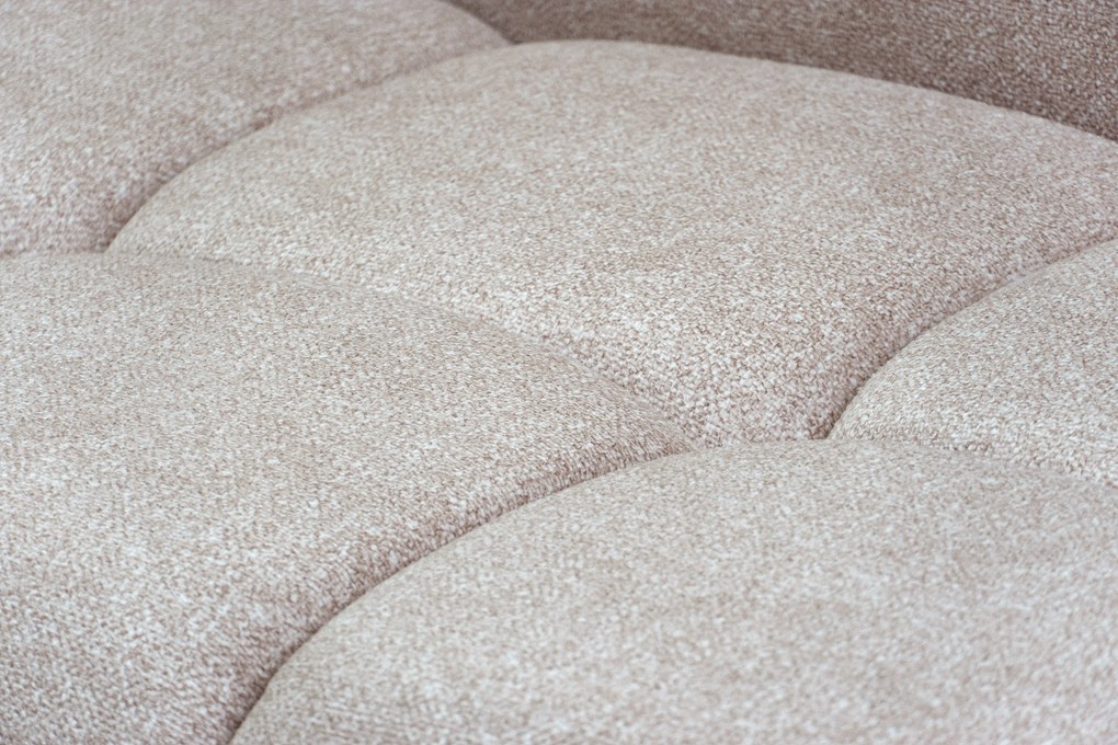 Lerio ágyazható jobbos sarokkanapé - világos bézs vízlepergető kötött szövet Blur 02