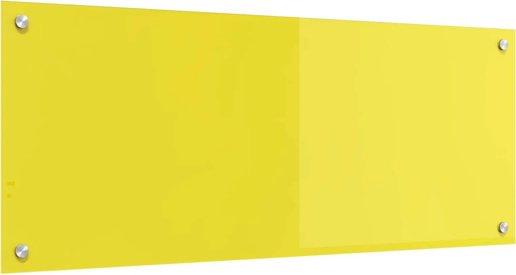 vidaXL Konyhai splashback Sárga 100 x 40 cm edzett üveg
