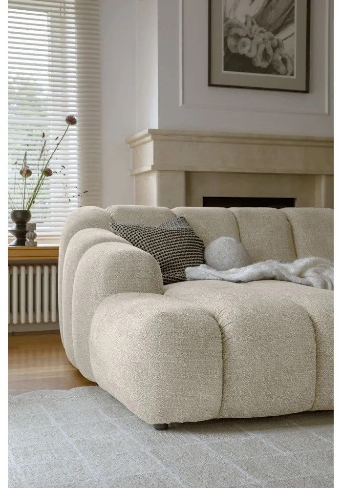 Bézs sarokkanapé (bal oldali-heverő résszel) Shell – Miuform