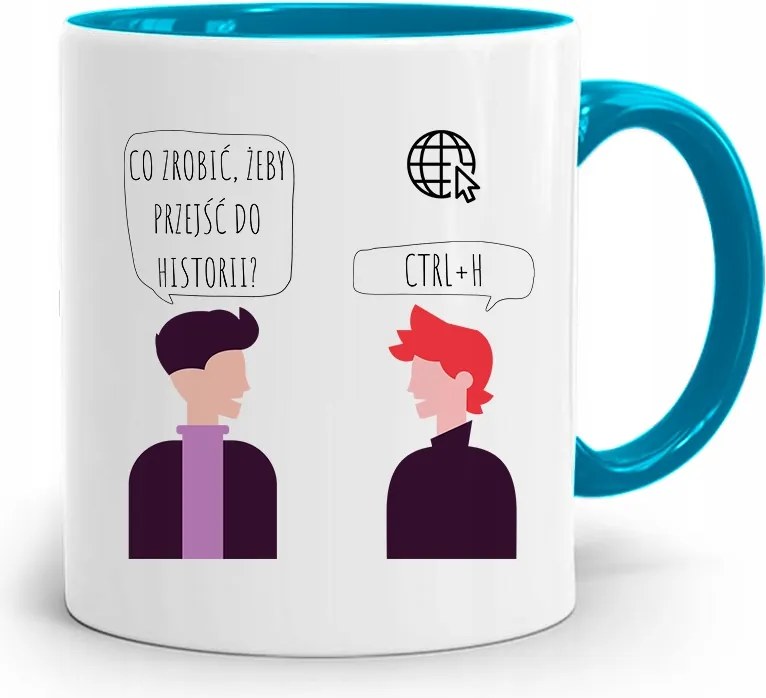 Ctrl H Programozó Informatikai Kék Bögre fényképes nyomtatással