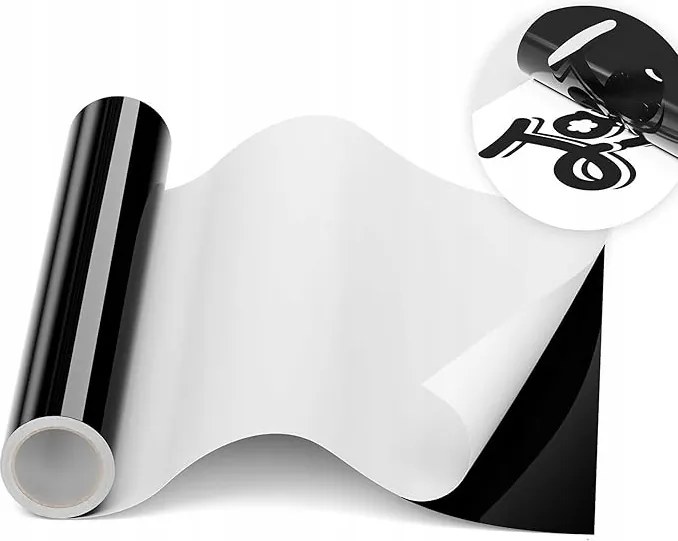Vinyl Fólia 30.5 cm x 183 cm öntapadós fekete 2 tekercs Javiga
