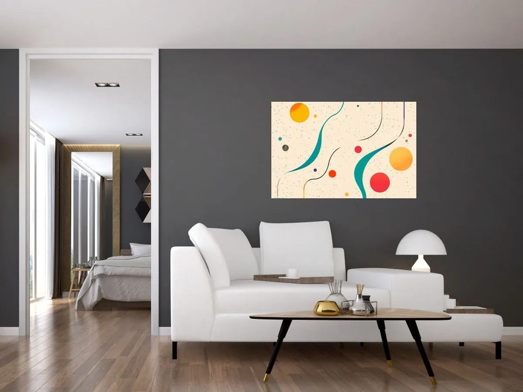 Kép - Minimalista színes illusztráció (90x60 cm)