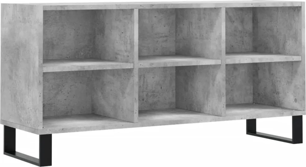 vidaXL betonszürke szerelt fa TV-szekrény 103,5x30x50 cm