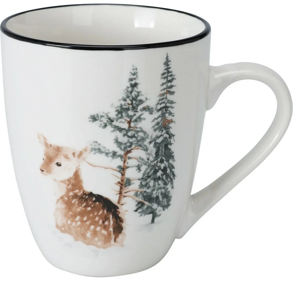 Winter Fawn porcelán bögre, 320 ml