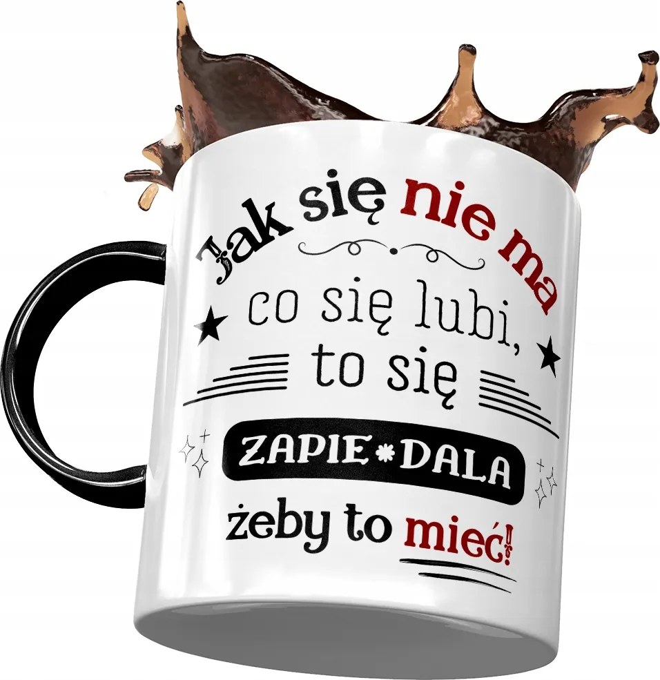 Bögre Fekete Vicces Ajándék Nyomtatott Fotóval