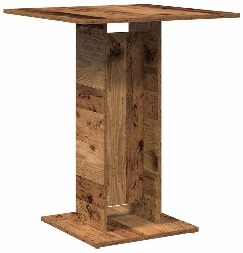antik fa szerelt fa bisztróasztal 60 x 60 x 75 cm