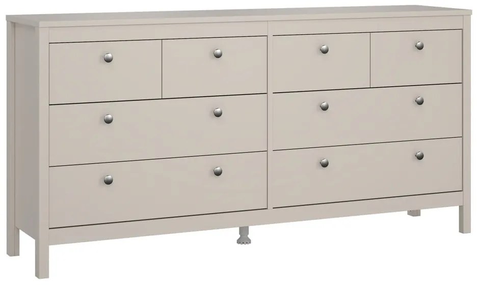 Szürkésbézs komód 159x80x38 cm Madrid – Tvilum