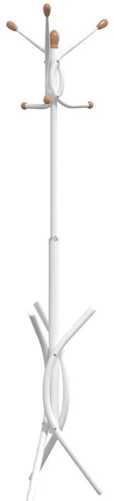 fehér porszórt vas ruhafogas 176 cm