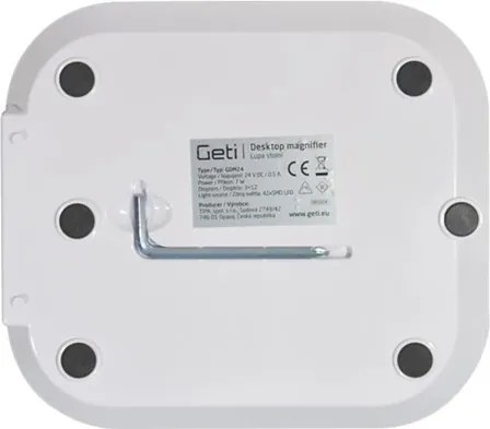 LED fényerőszabályozható asztali lámpa nagyítóval LED/7W/230V 6500K fehér