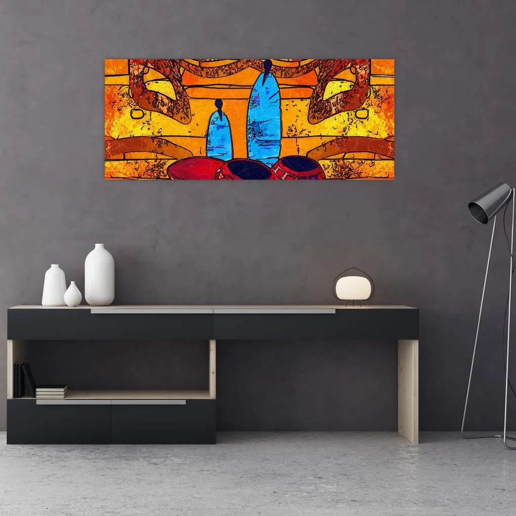 Kép - Ősi festészet (120x50 cm)