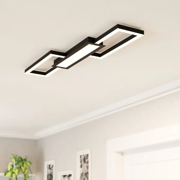 Eglo 99792 - LED Dimmelhető mennyezeti lámpa MONIROTE LED/37W/230V fekete + RC