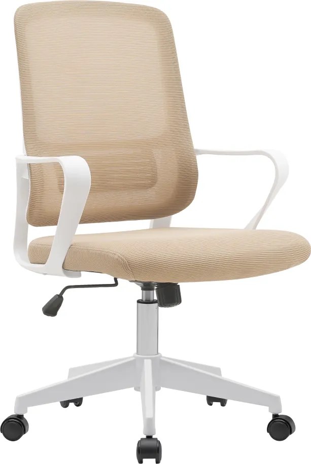 Irodai szék, bézs/fehér, SALOMO TYP 1