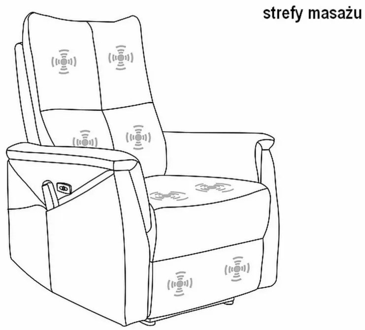 Neptun M dönthető bársony masszázsfotel zöld