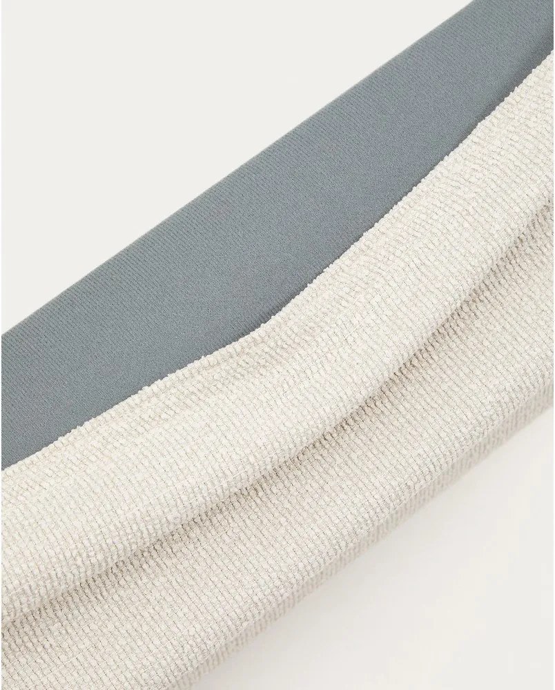 Bézs kárpitozott franciaágy ágyrács nélkül 180x200 cm Martina – Kave Home