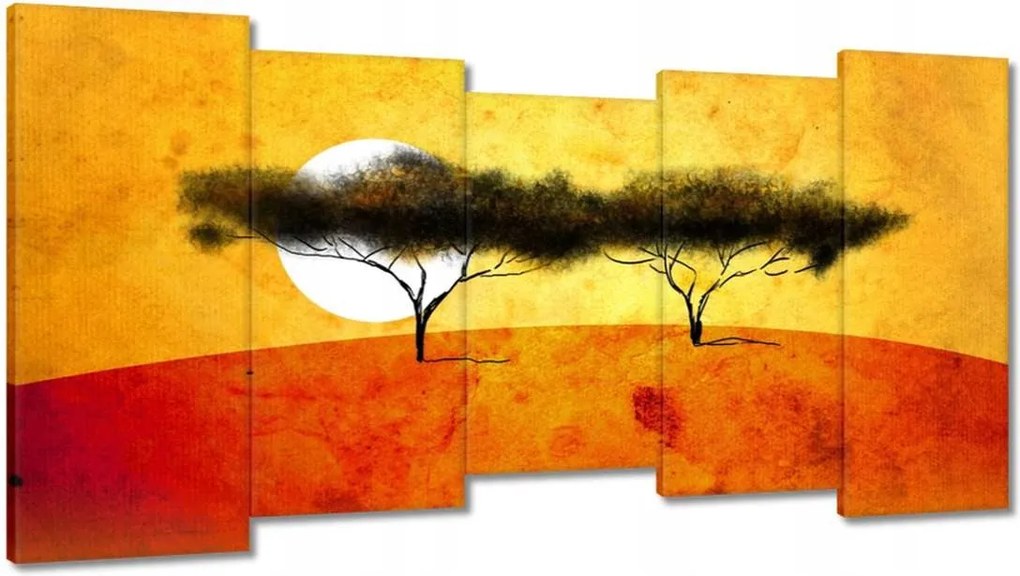 Festmények 150x80 Esti tájkép