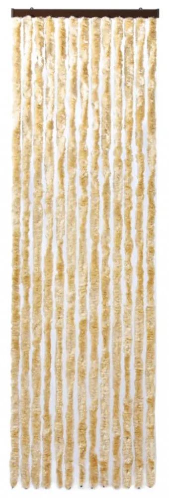 bézs zsenília rovarfüggöny 90 x 200 cm
