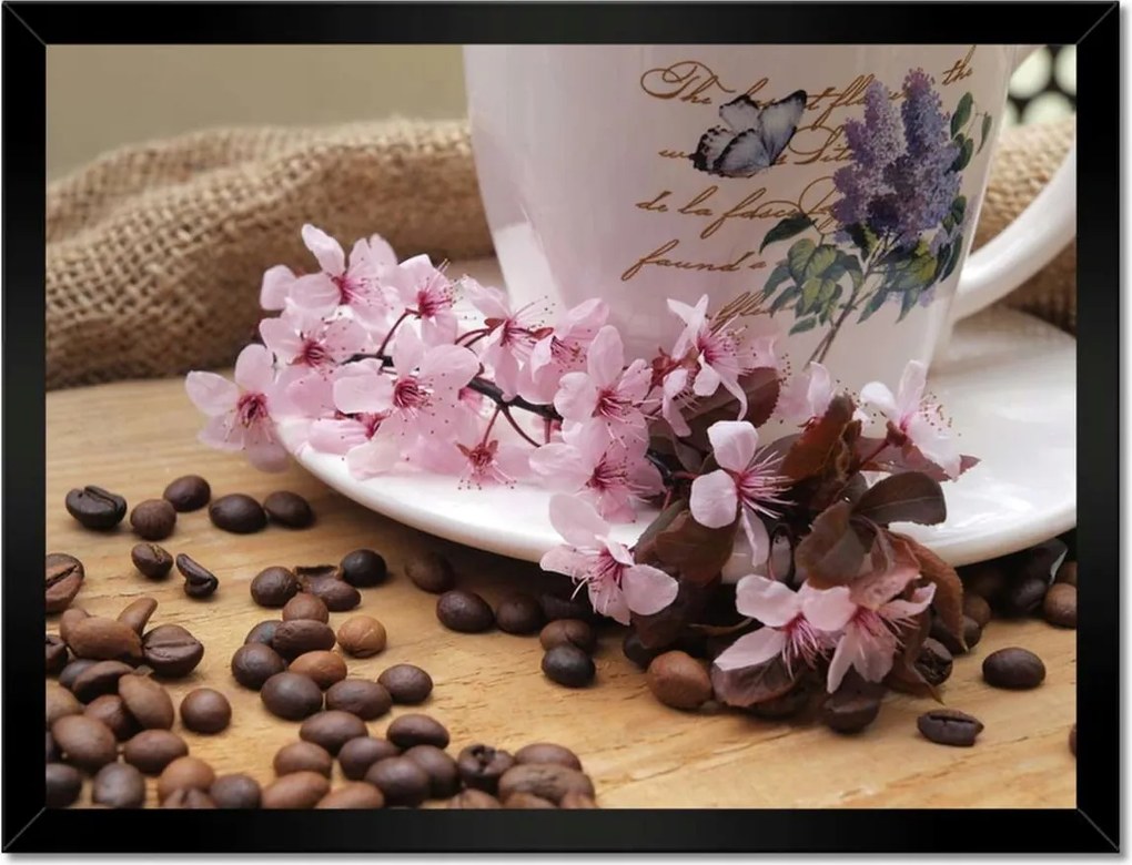 Poszterek keretben 40x30 Cseresznyevirágos csésze