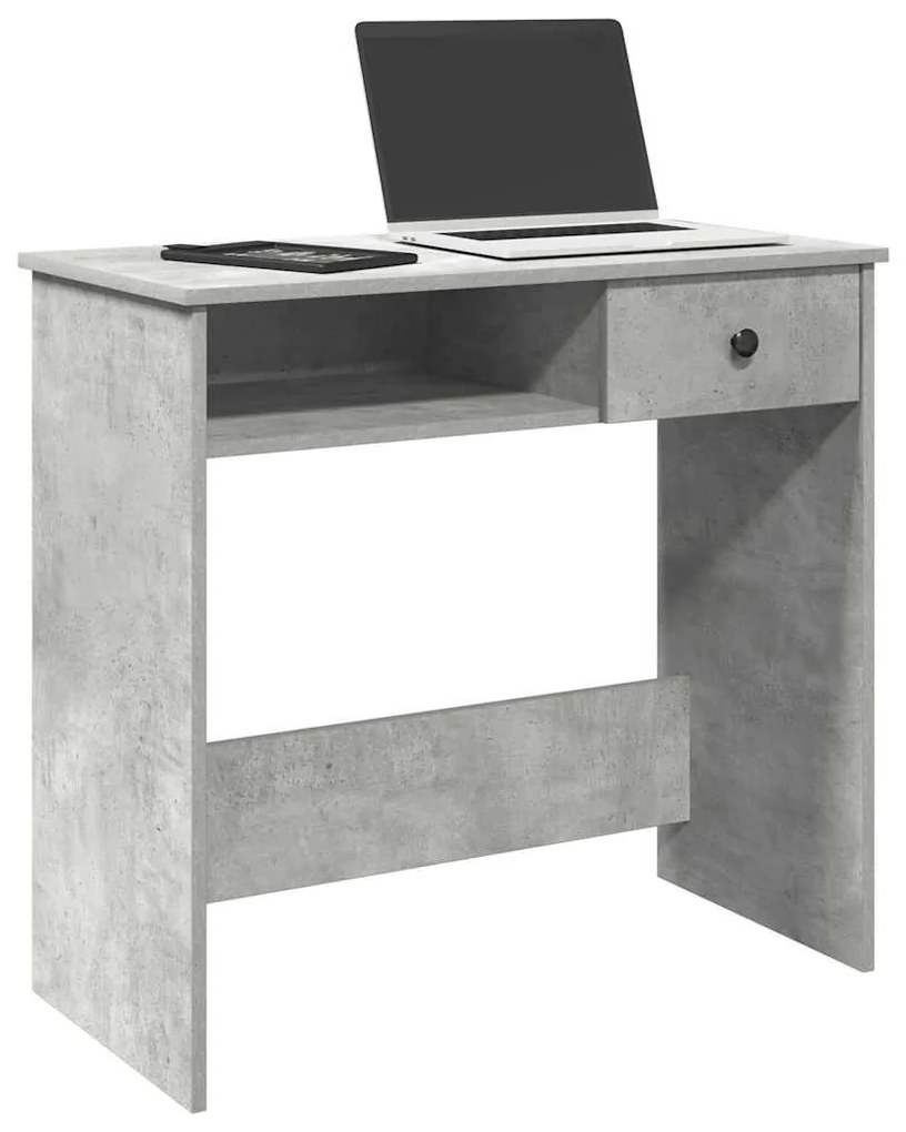 betonszürke forgácslap íróasztal 80 x 40 x 75 cm