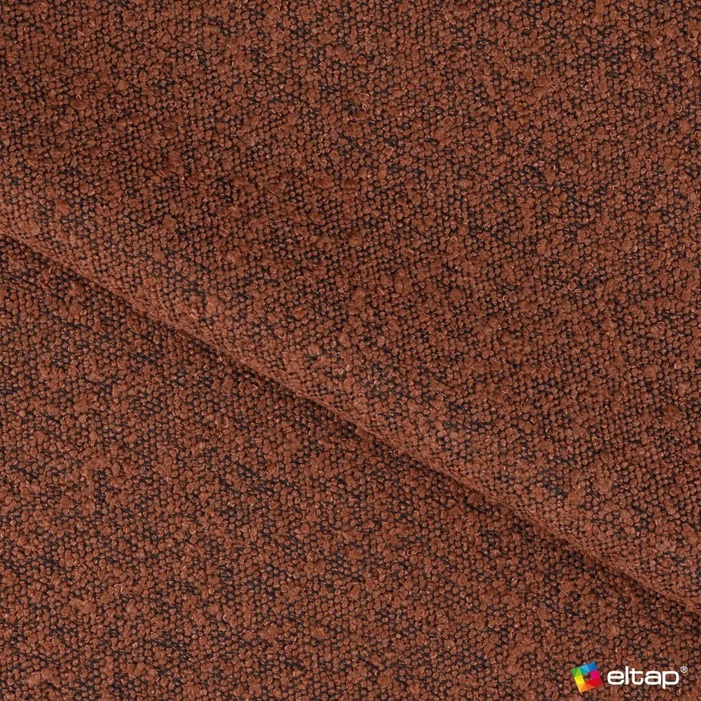 Terrakotta színű kárpitozott ágyneműtartós franciaágy ágyráccsal 160x200 cm Pointt – ELTAP