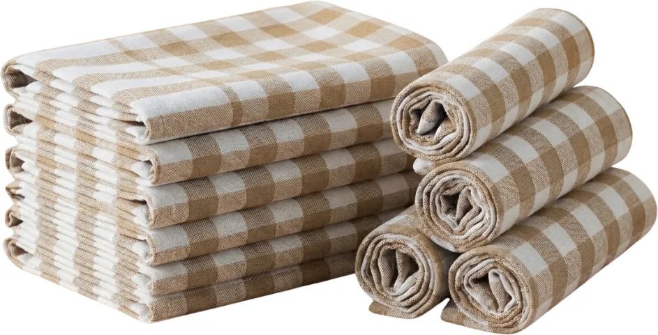 Konyhai törlő CORIVA 50x70 cm bézs, 10 db-os szett