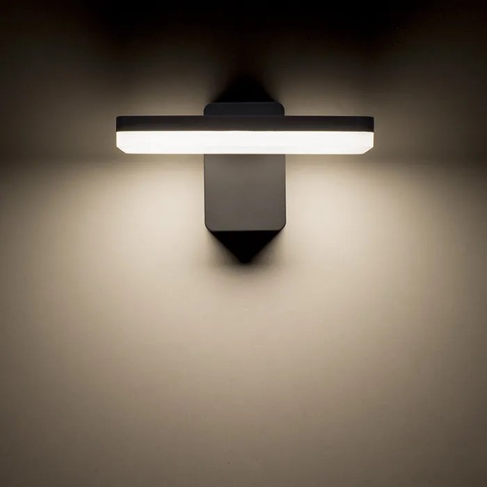 RENDL RINA fali lámpa antracitszürke 230V LED 12W IP65 3000K