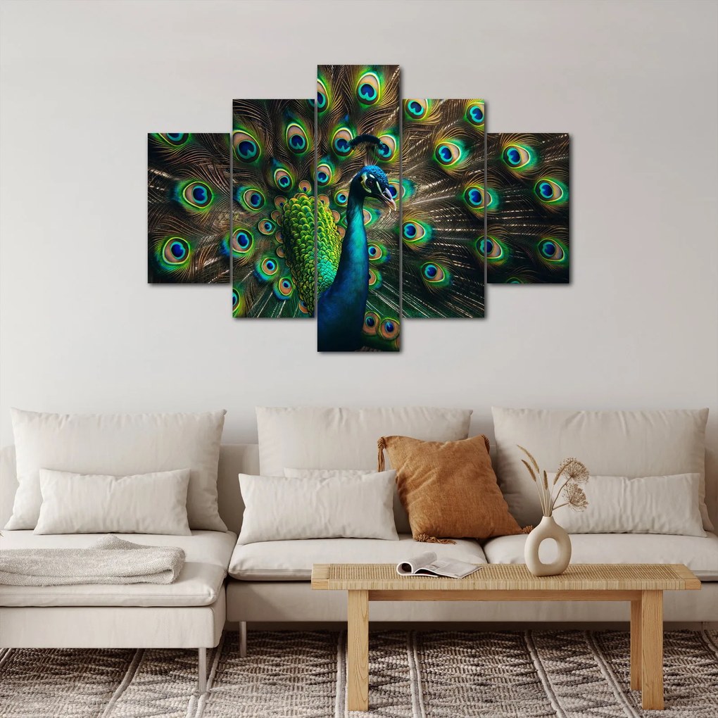 Kép – Pávatoll (150x105 cm)