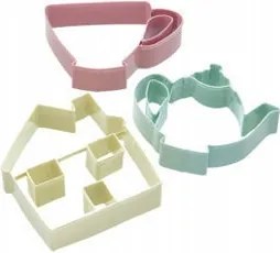 Tea kekszlyukasztó formák 3 db-os szett