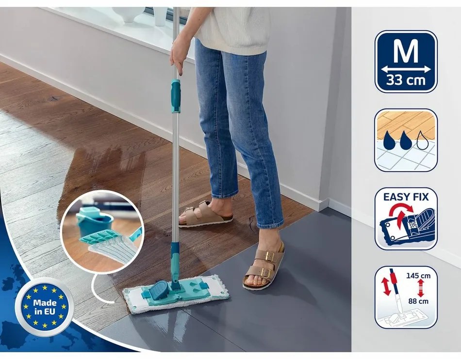 Leifheit Mopp PowerClean M micro duo teleszkóposrúddal
