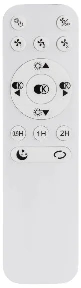 Globo 03638 - LORIS LED mennyezeti ventilátor 40W 3000-6000K + távirányító