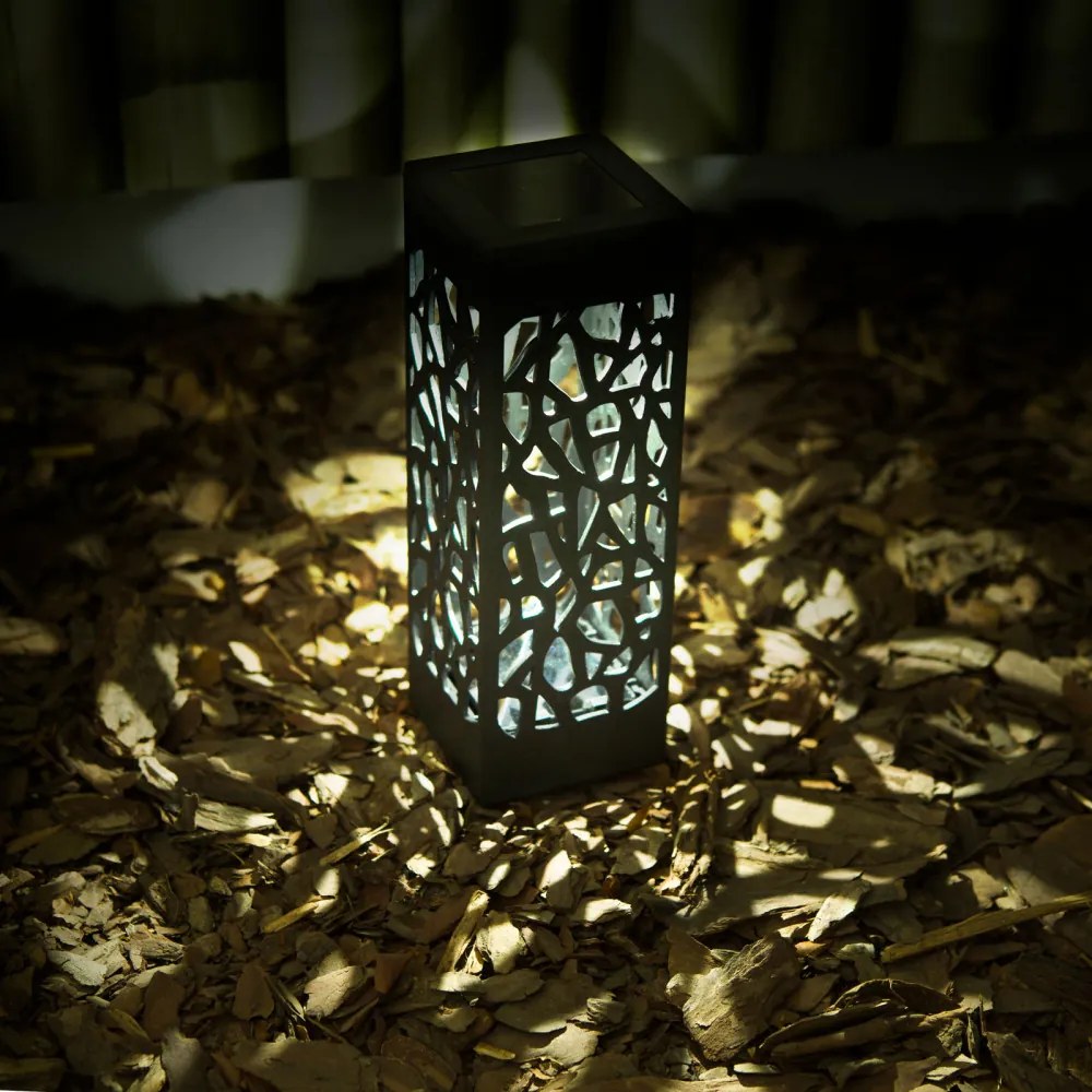 Solar Garden Art Deco Mintázatú Napelemes Solár Lámpa Lámpás