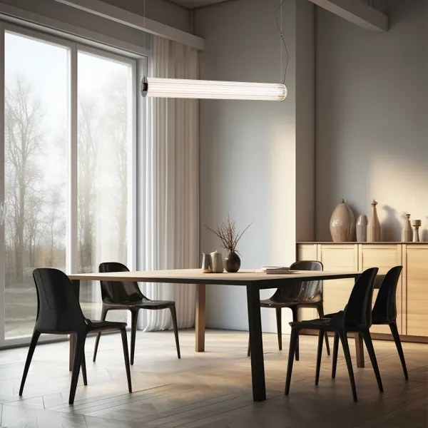 Argon 8628 - LED Csillár zsinóron HAMPTON LED/60W/230V 3000K 80 cm fekete