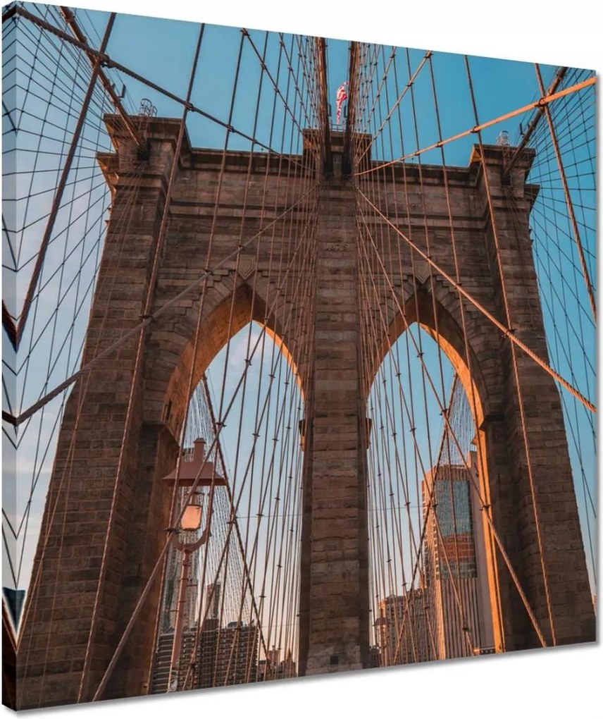 Vászonkép 40x40 Kötélhíd Usa Egyesült Államok