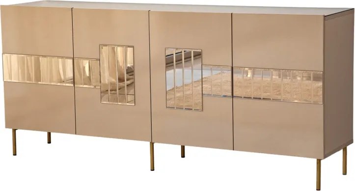 Paris komód, bronz-arany, 180 cm