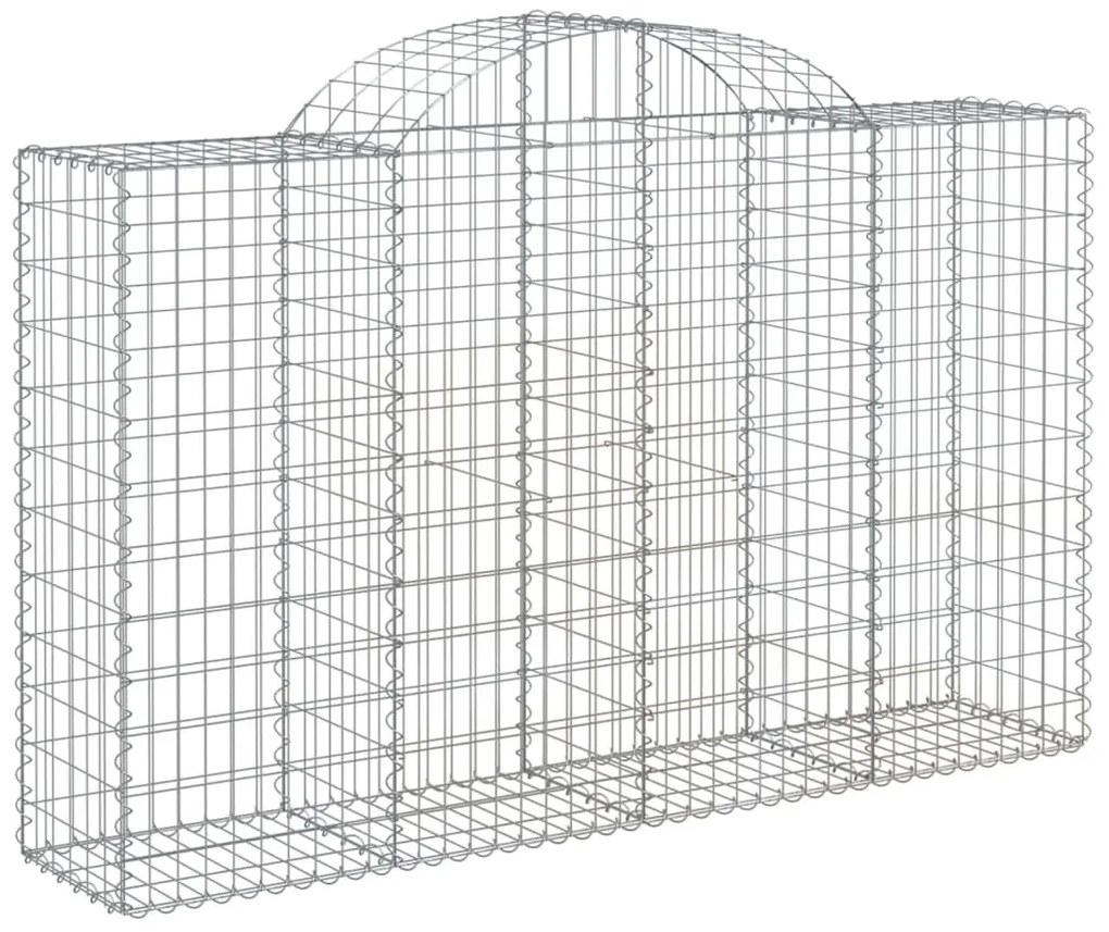 50 db íves horganyzott vas gabion kosár 200x50x120/140 cm