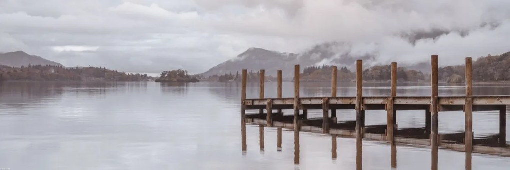 Poszter 91,5x30,5cm Móló Derwentwaterben, Assaf Frank