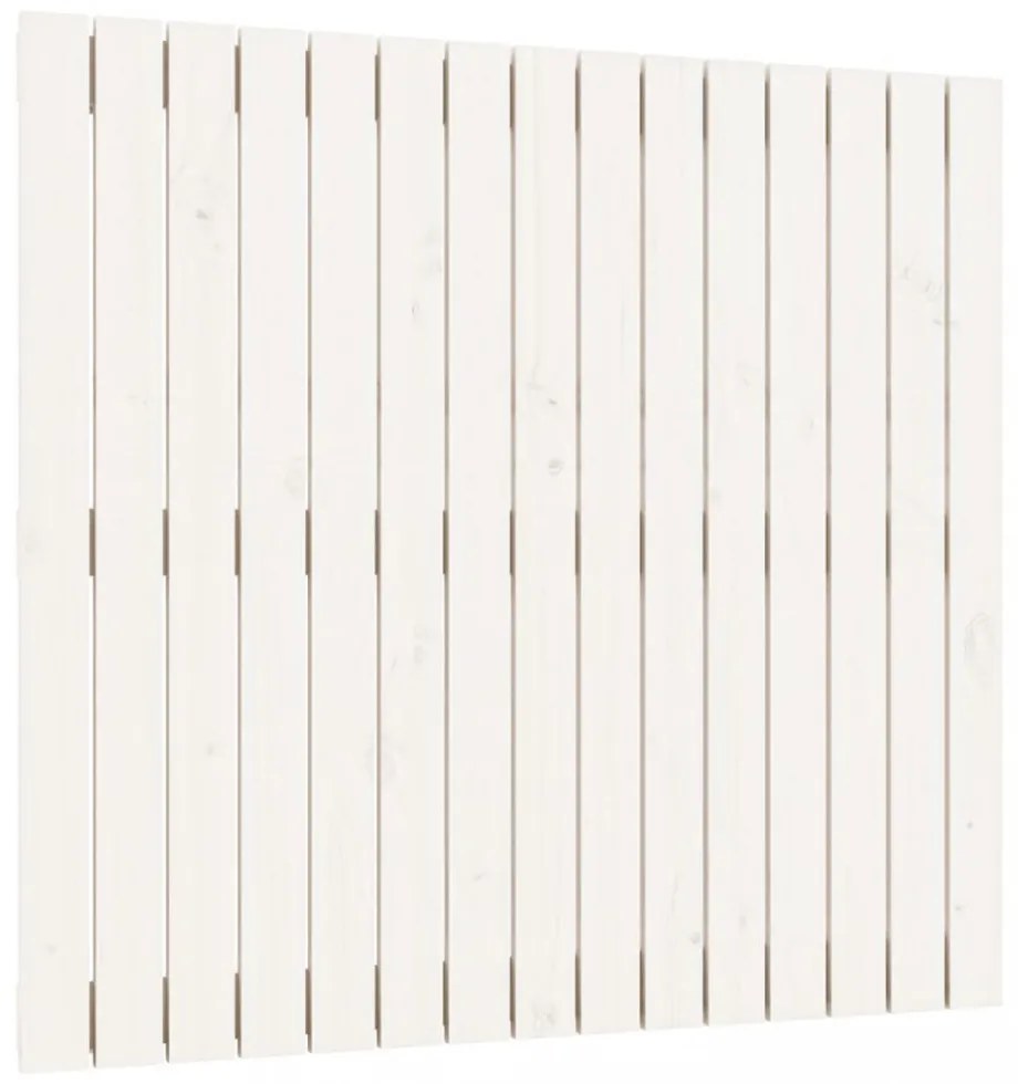 fehér tömör fenyőfa fali fejtámla 95,5 x 3 x 90 cm