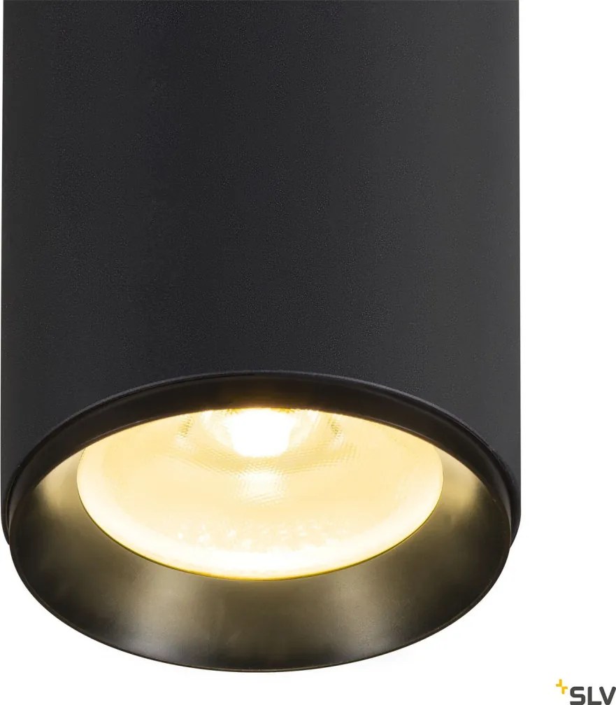 SLV 1005765 NUMINOS Hengeres Mennyezeti Lámpa Fekete LED IP20