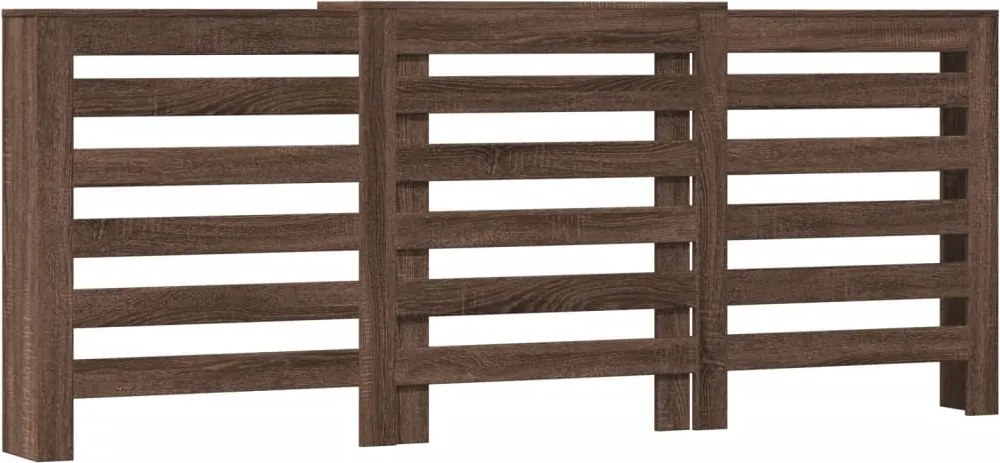 vidaXL barna tölgyszínű szerelt fa radiátorburkolat 205x21,5x83,5 cm